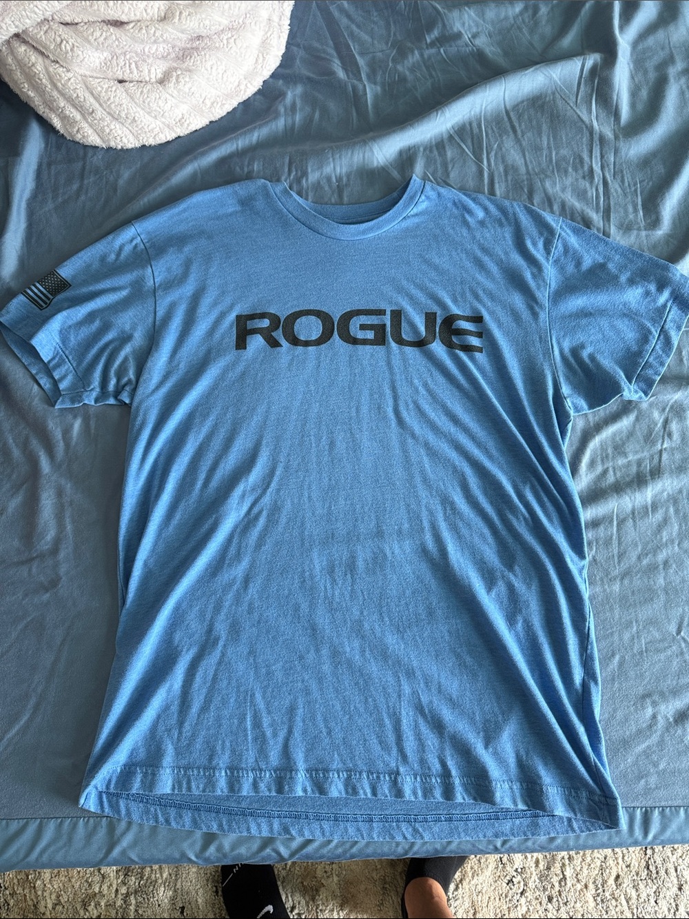 Rogue Light Blue Short Sleeve Logo Tee